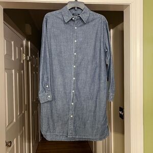 NWOT Kate Spade Saturday Button Front Chambray Denim Shirtdress Shirt Dress Sz 4